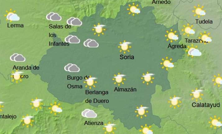 El tiempo en Soria: Mejoría en los termómetros