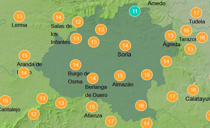 El tiempo en Soria: Leve descenso de las temperaturas
