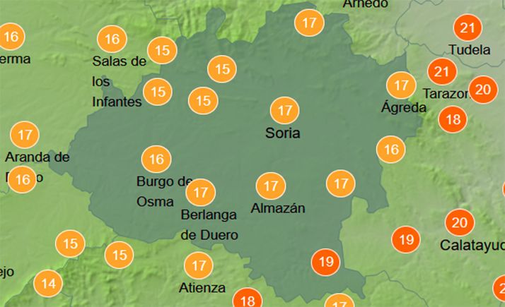 El tiempo en Soria: Notable subida de temperaturas