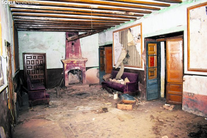 Interior del palacio de La Monjía.