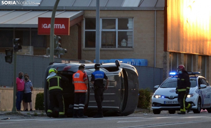 Una persona herida por un accidente en la avenida de Valladolid