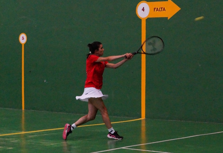 Noelia Jiménez, la campeona que ha llevado a Soria a lo más alto del frontenis regional
