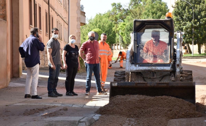 Tras el temporal de ayer, Berlanga va recuperando la normalidad