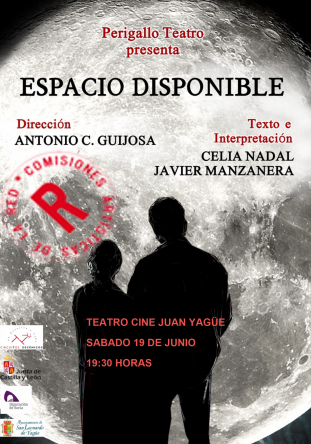 Espacio disponible, teatro para este sábado en San Leonardo