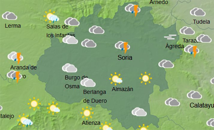 El tiempo en Soria: Descenso en los termómetros y sigue la inestabilidad