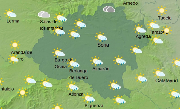 El tiempo en Soria: Sábado también inestable