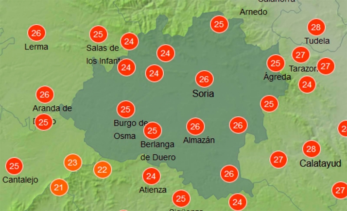 El tiempo en Soria: Más calor para este domingo