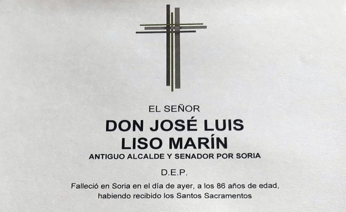 Fallece José Luis Liso, alcalde de Soria entre 1979 y 1987