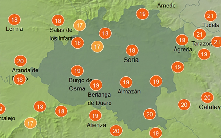 El tiempo en Soria: Mejoría en las máximas