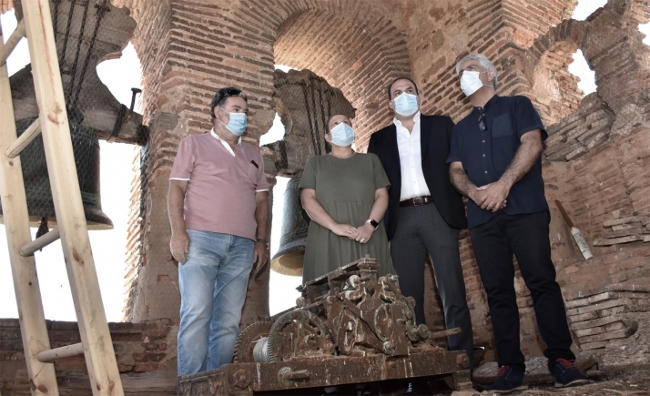 Una imagen de la visita oficial al templo este miércoles. /Jta.