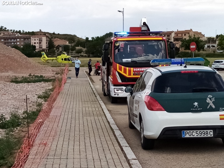 Los dos accidentados en El Burgo, trasladados a Burgos y Aranda de Duero