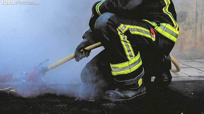 Otro incendio,  este domingo, en Cenegro (Fuentecambrón)