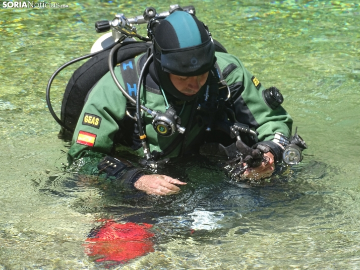 La Fuentona se convierte en lugar de prácticas de un equipo GEAS de la Guardia Civil