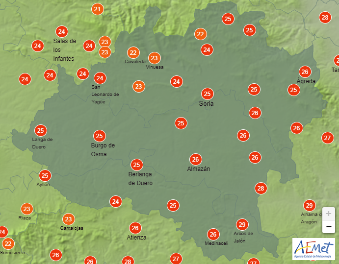 El tiempo en Soria: El calor nos da un respiro este sábado