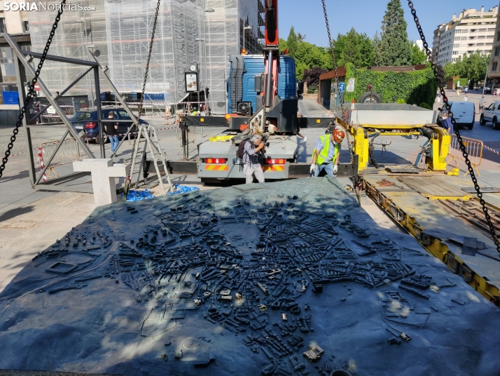Al detalle: Así es la nueva macro maqueta de Soria instalada hoy
