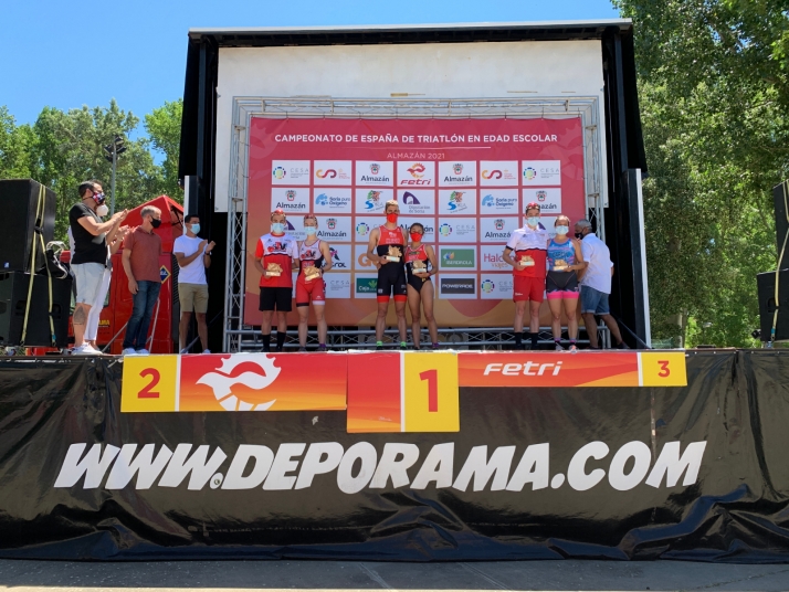 Muñoz e Izquierdo, nuevos ganadores regionales de Triatlón Sprint en Almazán