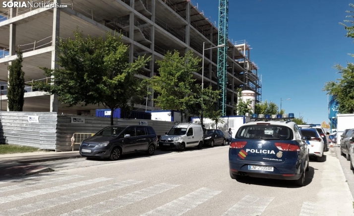 Imagen del edificio en construcción donde se ha producido el fatal accidente. /SN