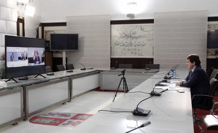 Mañueco exige un reparto justo de los Fondos Europeos para que lleguen a la España de interior