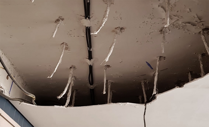 La Junta esperará al secado del techo para intervenir en la lavandería del Virgen del Mirón