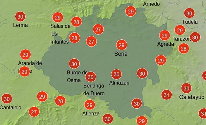 El tiempo en Soria: Calor veraniego para este miércoles