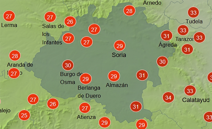 El tiempo en Soria: Mínimas algo más suaves