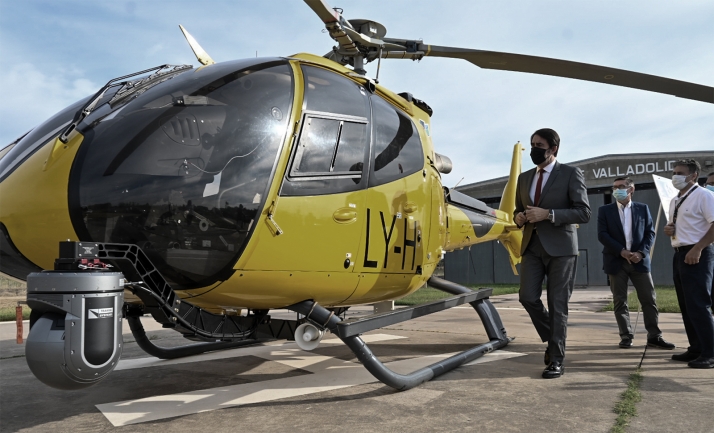 Castilla y León incorpora un nuevo helicóptero integral de coordinación, observación, análisis y planificación a la lucha contra incendios forestales