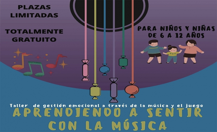 Aprendiendo a sentir con la música taller estival en Medinaceli para niños