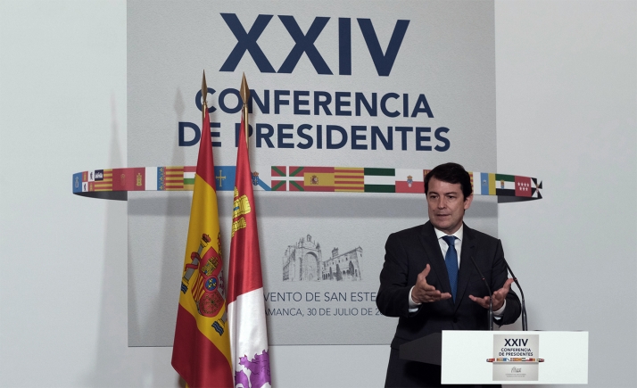 Mañueco ve indispensable renovar el fondo Covid en 2022 para que las CCAA puedan afrontar los gastos extraordinarios de la pandemia