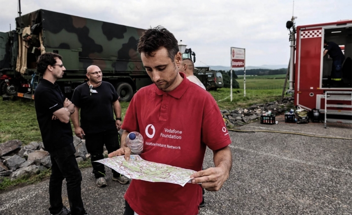 Un soriano coordina el operativo de una multinacional telefónica en las inundaciones de Alemania 