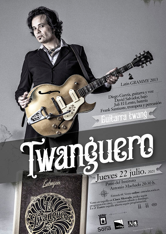 Diego García El TWANGUERO actuará en Soria el 22 de julio