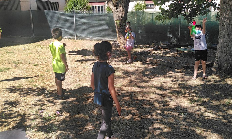 Menores participantes en estas actividades de Cáritas Salamanca