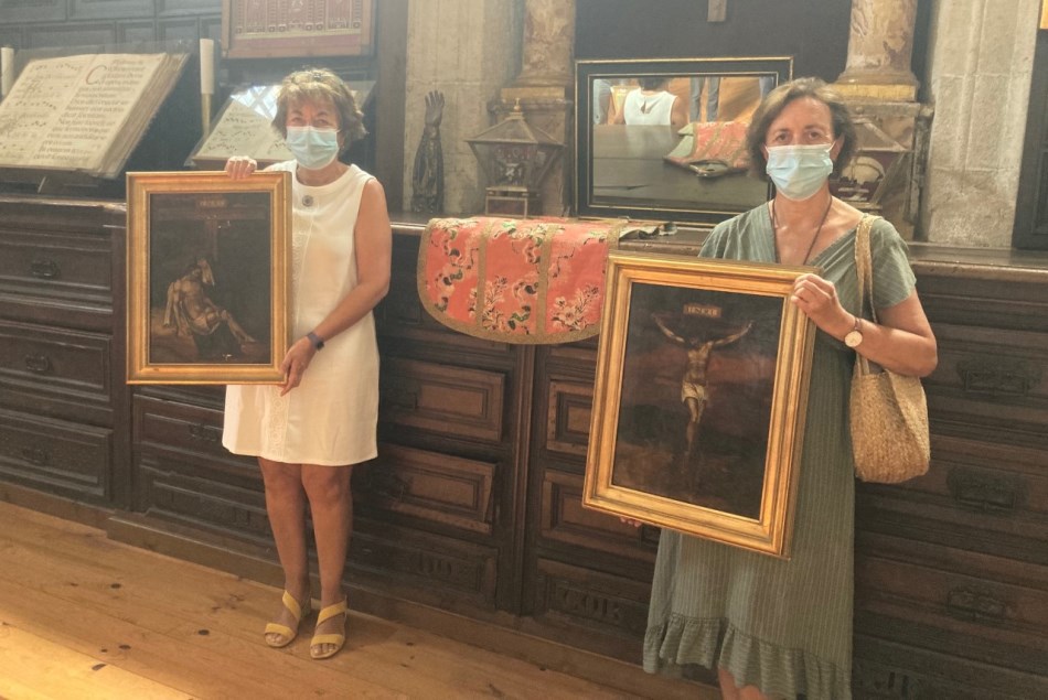 Foto 3 - Las hermanas Emma y Elena Kunst donan al Museo Catedralicio dos cuadros del siglo XVI  