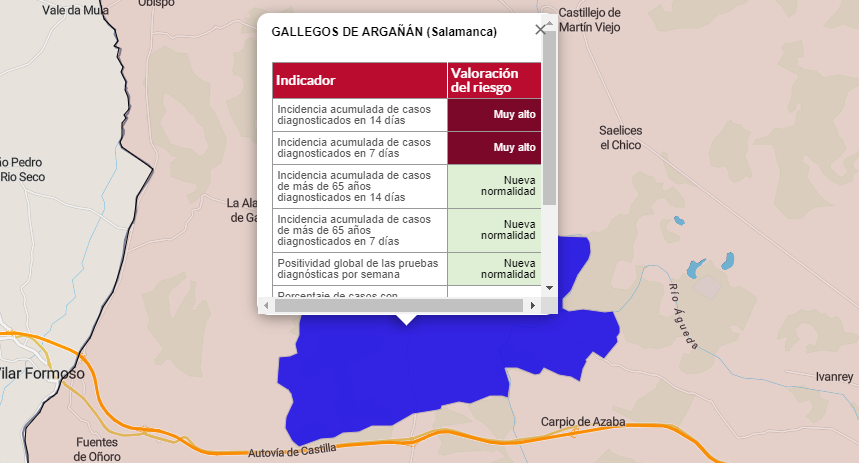 Gallegos de Arga&ntilde;&aacute;n marca casos 5 meses despu&eacute;s mientras Ciudad Rodrigo registra al menos