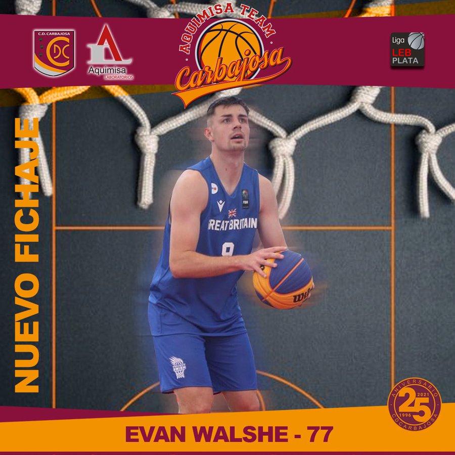 Cartel de presentación de Evan / Aquimisa Basket