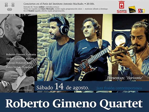 Roberto Gimeno Quartet visitará Soria el próximo sábado