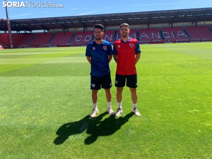 El Numancia presenta a Isma Gil y Adri Crespo