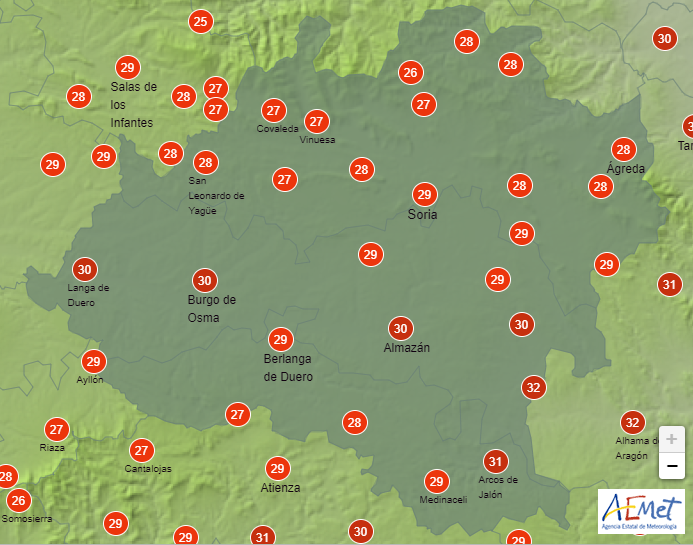 El tiempo en Soria: nuevo ascenso térmico 