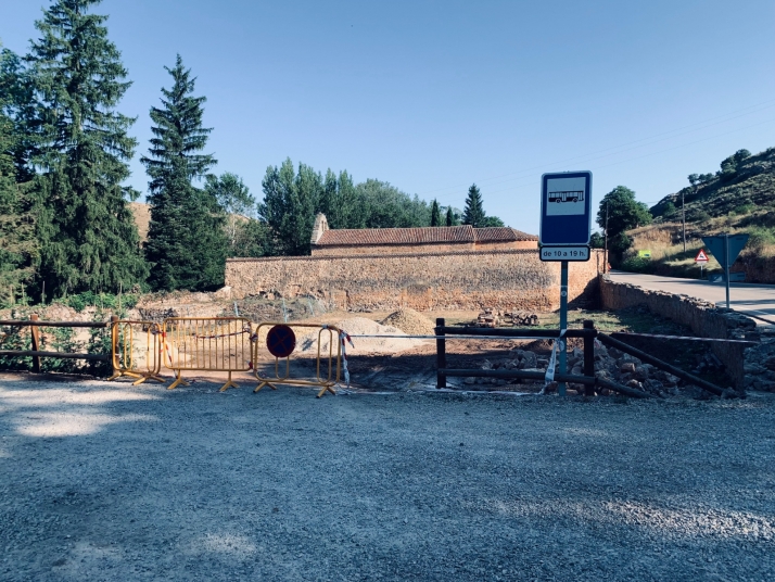 Los trabajos del Plan de Empleo avanzan en la calle Sagunto y en el entorno de los Arcos de San Juan de Duero