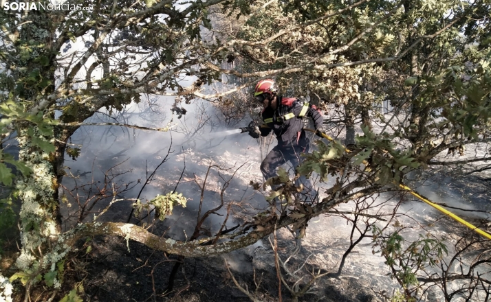 Controlado el incendio de Cueva de Ágreda