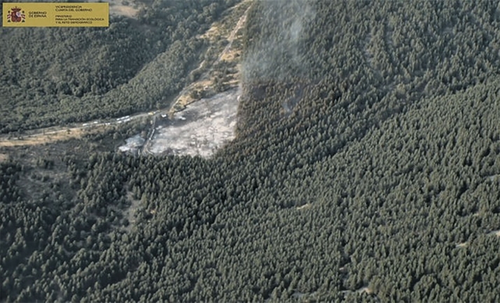 El incendio de Cueva de Ágreda se salda con 3,4 hectáreas afectadas