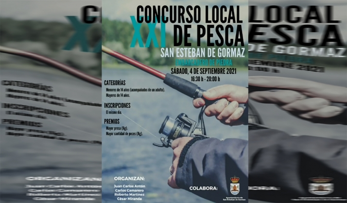El sábado, concurso local de pesca en San Esteban