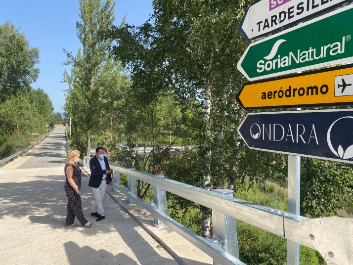 Diputación reabre el tramo cortado en la carretera SO-P-6.007 en Garray 