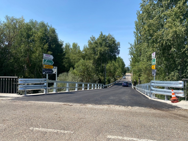 Finalizan las obras en el puente de Garray
