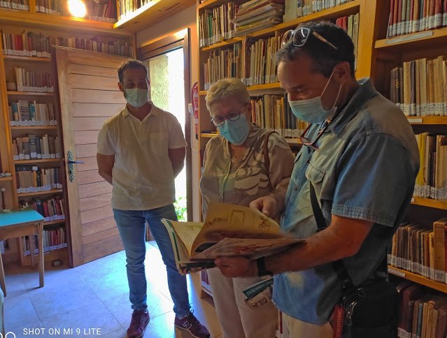 El diputado provincial de cultura, Enrique Rubio, visita el CEINCE
