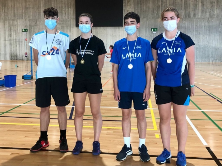 Fin de semana lleno de medallas para el bádminton soriano