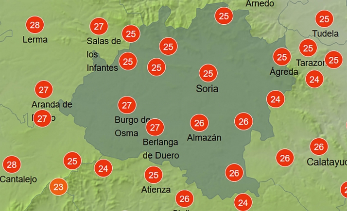 El tiempo en Soria: Siguen mejorando las temperaturas