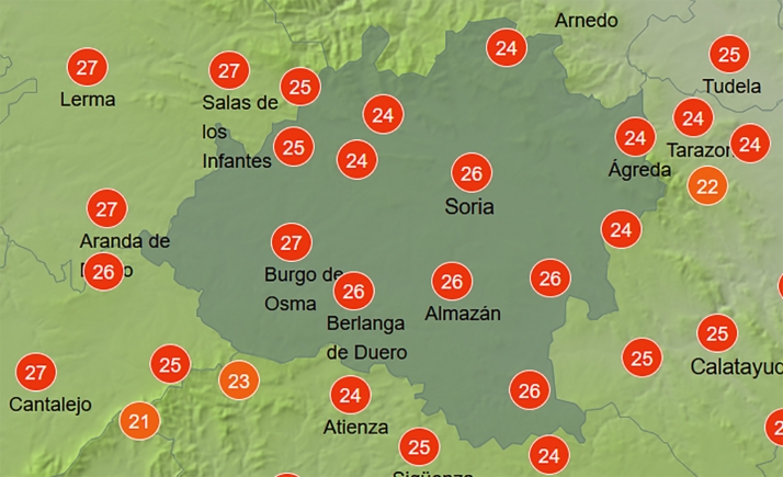 El tiempo en Soria: Se mantiene la nubosidad