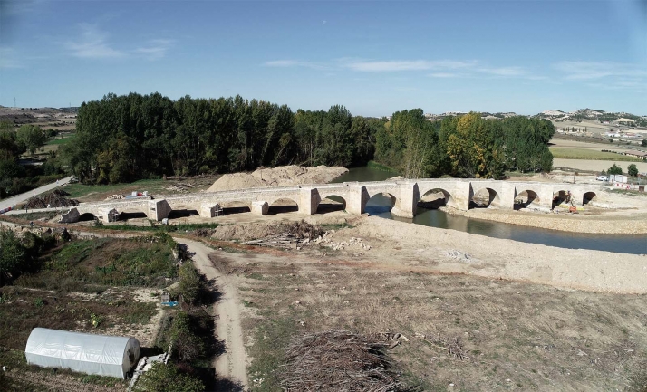 El viernes cierra al tráfico el puente de Langa de Duero