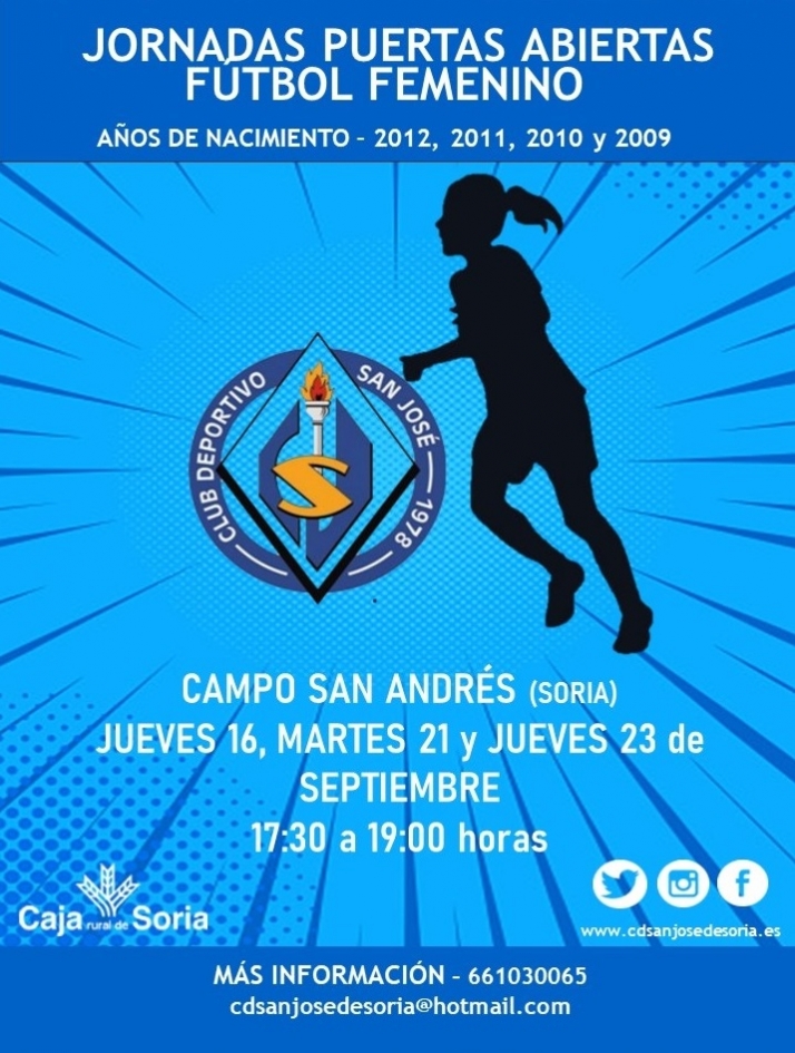 El C.D. José celebra jornadas de puertas abiertas para niñas de 9 a 12 años