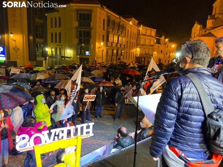 La lluvia no frena a más de 2.000 sorianos que han reivindicado una fiscalidad diferenciada YA